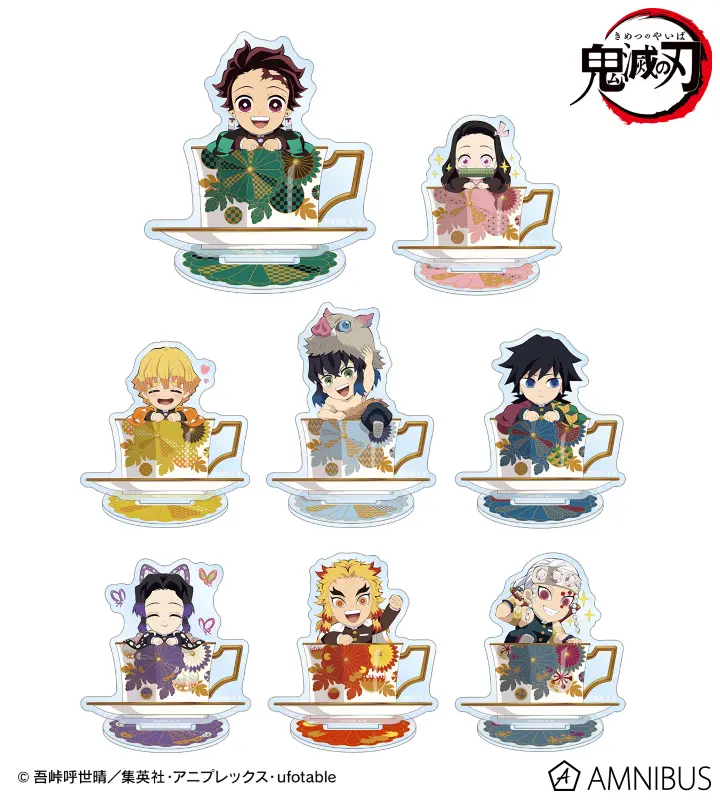 鬼滅の刃 アクリル スタンド マスコット 7個セット 鬼滅の刃 箔押しアクリルスタンド2025年12月発売