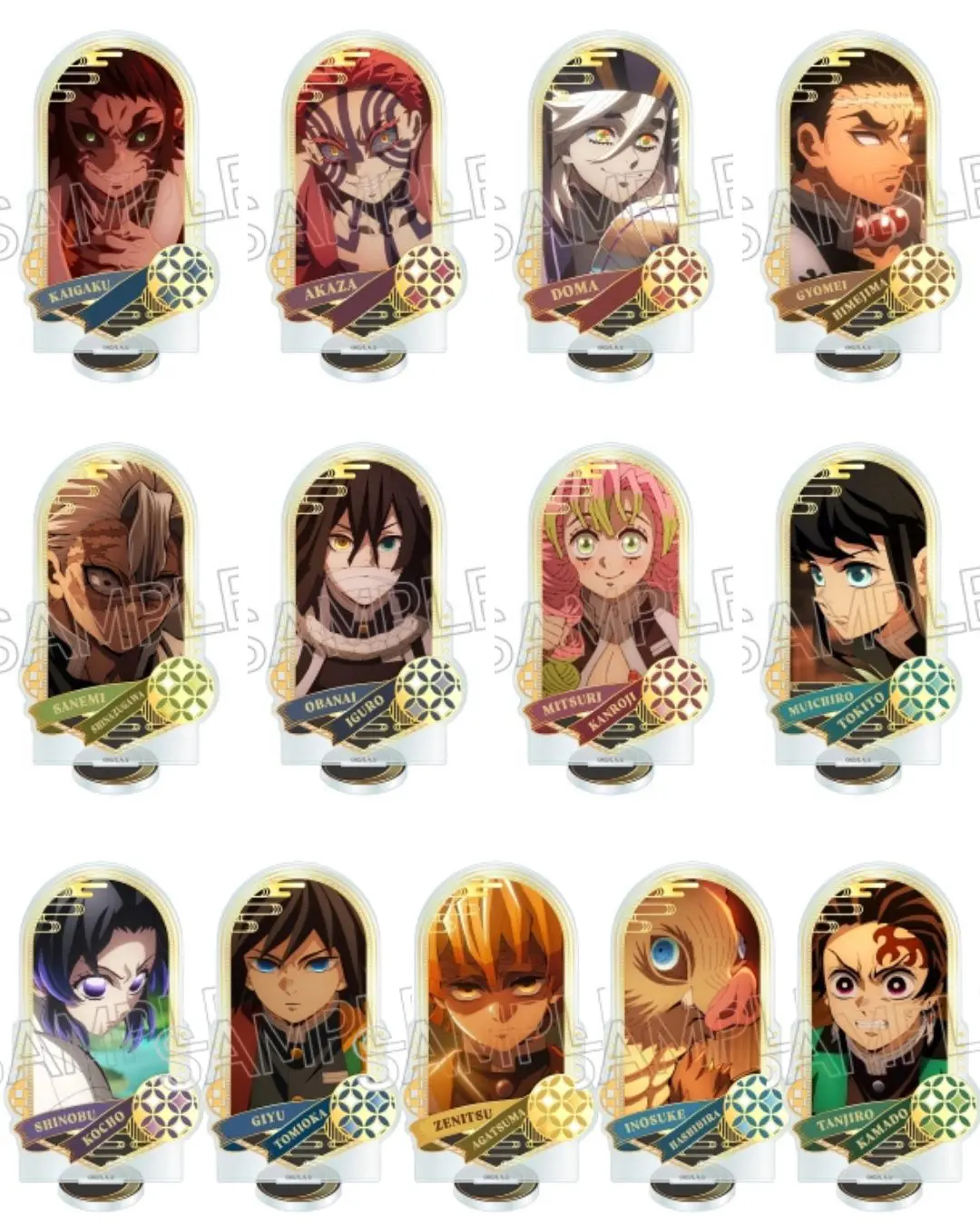 鬼滅の刃 アクリル スタンド マスコット 7個セット 鬼滅の刃 箔押しアクリルスタンド2025年12月発売