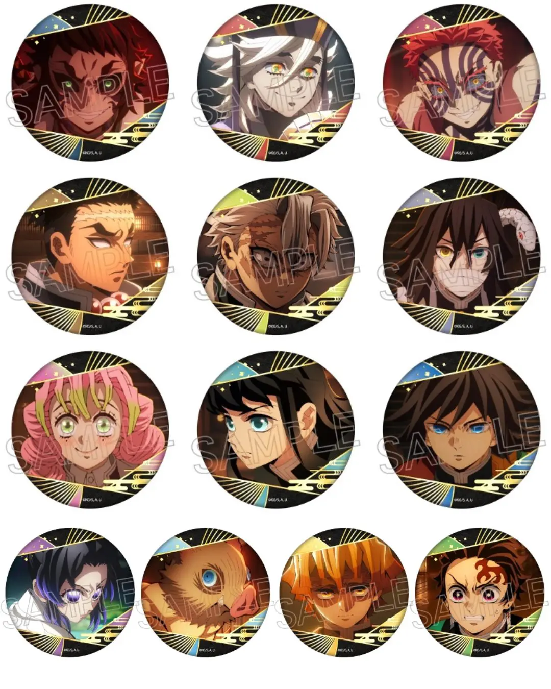 【激レア】鬼滅の刃 箔押し缶バッジ フルコンプ 鬼滅カフェ【終ノ巻】 ufotable on X: 